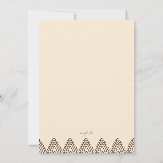 Hennauitnodiging Kaart (Achterkant)