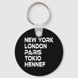 Hennef New York London Tokio Paris Anhänger Sleutelhanger