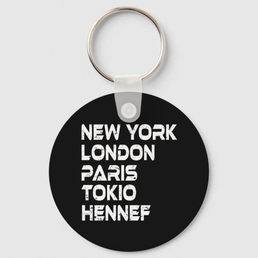 Hennef New York London Tokio Paris Anhänger Sleutelhanger (Voorkant)