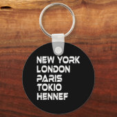 Hennef New York London Tokio Paris Anhänger Sleutelhanger (Voorkant)