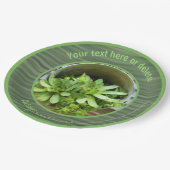 Hennen En Kuikens Natuur Kunst Persoonlijk Feestje Papieren Bordje (Gekanteld)