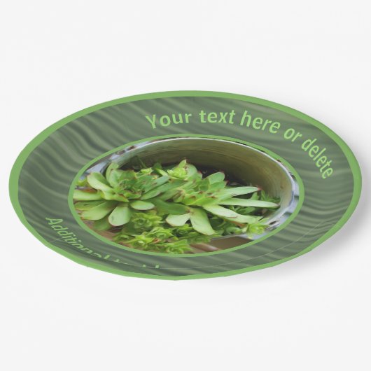 Hennen En Kuikens Natuur Kunst Persoonlijk Feestje Papieren Bordje (Gekanteld)