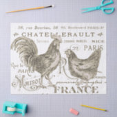 hennen op de Franse Decoupage Names Tissuepapier (Craft)