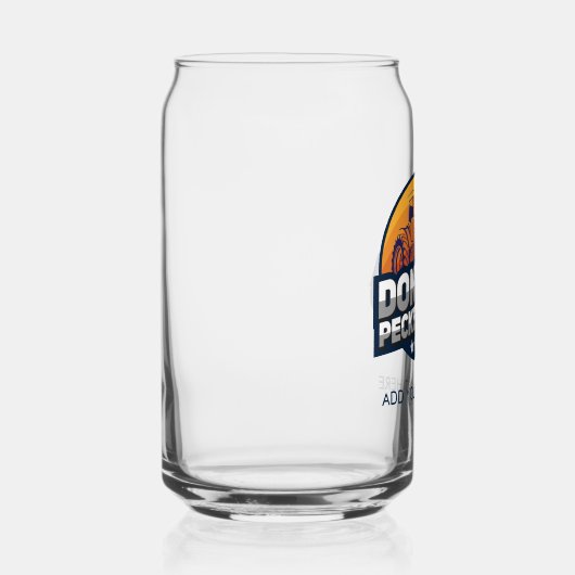 Henneparty grap kippenkop blikvorm glas (Rechts)