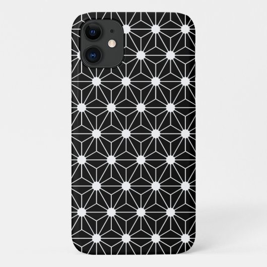 Hennepblad Asanoha Japan patroon traditionele geom Case-Mate iPhone Case (Achterkant)