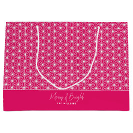 Hennepblad | ASANOHA Japans Kimono patroon Xmas ca Groot Cadeauzakje