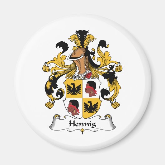 Hennig Family Crest Magneet (Voorkant)