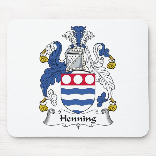 Henning Family Crest Muismat (Voorkant)