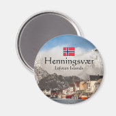 Henningsvaer Lofoten Magnet (Voorkant / Achterkant)