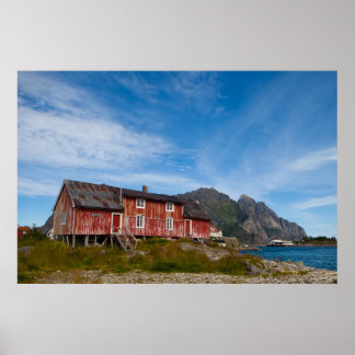 Henningsvær - Lofoten - Noorwegen Poster