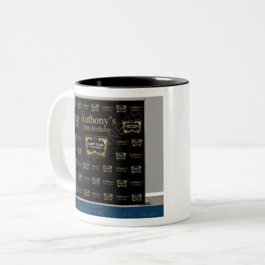 Hennything is mogelijk de achtergrond tweekleurige koffiemok (Voorkant links)