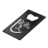 Henohenomoheji へ の へ も へ じ creditkaart flessenopener (Voorkant Gekanteld)