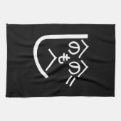 Henohenomoheji へ の へ も へ じ theedoek (Horizontaal)