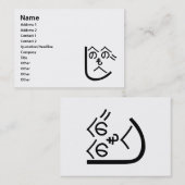 Henohenomoheji へ の へ も へ じ visitekaartje (Voorkant / Achterkant)