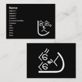 Henohenomoheji へ の へ も へ じ visitekaartje (Voorkant / Achterkant)