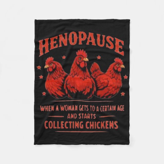 Henopause Vrouw Komt Op Een Bepaalde Leeftijd Kipp Fleece Deken (Voorkant)