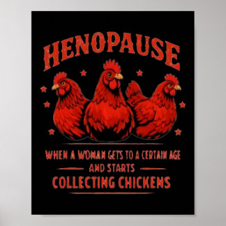 Henopause Vrouw Komt Op Een Bepaalde Leeftijd Kipp Poster