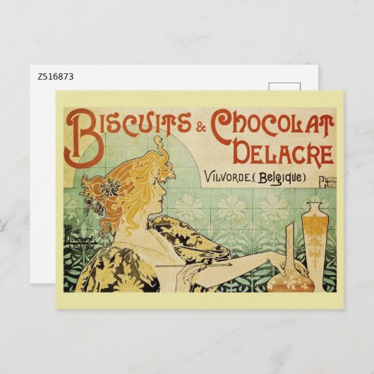 Henr Privat, Biscuits en Chocolate, Briefkaart (Voorkant / Achterkant)