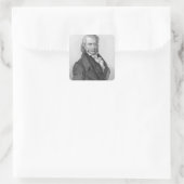Henri Benjamin Constant de Rebecca als plaatsverva Vierkante Sticker (Tas)