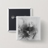 Henri Bonaventure Monnier Vierkante Button 5,1 Cm (Voorkant /achterkant)