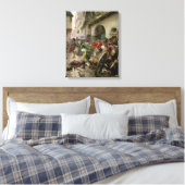 Henri de La Rochejaquelein bij de strijd om Canvas Afdruk (Insitu (Slaapkamer))