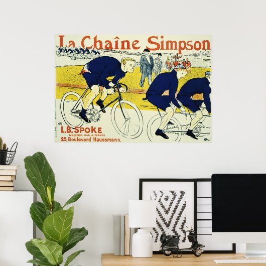 Henri de Toulouse La Chaine Simpson Poster (Thuiskantoor)