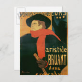 Henri de Toulouse-Lautrec | Ambassadeurs: Aristide Briefkaart (Voorkant / Achterkant)