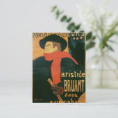 Henri de Toulouse-Lautrec | Ambassadeurs: Aristide Briefkaart (Staand voorkant)