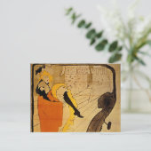 Henri de Toulouse-Lautrec Belle Epoque  Art Briefkaart (Staand voorkant)
