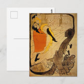Henri de Toulouse-Lautrec Belle Epoque  Art Briefkaart (Voorkant / Achterkant)