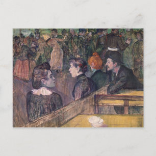 Henri de Toulouse-Lautrec Bij de Moulin de la Ga Briefkaart