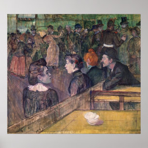 Henri de Toulouse-Lautrec   Bij de Moulin de la Ga Poster