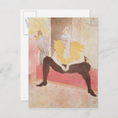 Henri de Toulouse-Lautrec | Clowness Cha-U-Kao Briefkaart (Voorkant / Achterkant)