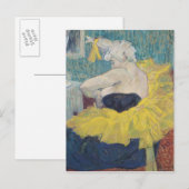 Henri de Toulouse-Lautrec | Clowness Cha-U-Kao Briefkaart (Voorkant / Achterkant)
