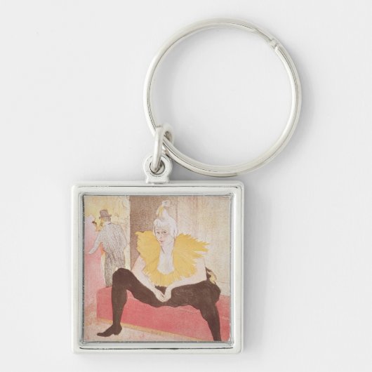 Henri de Toulouse-Lautrec | Clowness Cha-U-Kao Sleutelhanger (Voorkant)