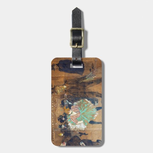 Henri de Toulouse-Lautrec - Dance at the Rouge Bagagelabel (Voorkant verticaal)