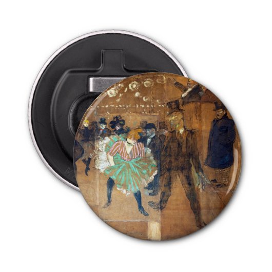 Henri de Toulouse-Lautrec - Dance at the Rouge Button Flesopener (Voorkant)