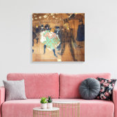 Henri de Toulouse-Lautrec - Dance at the Rouge Canvas Afdruk (Insitu (Woonkamer))