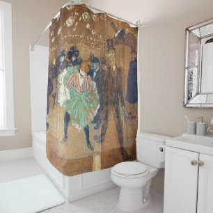 Henri de Toulouse-Lautrec - Dance at the Rouge Douchegordijn