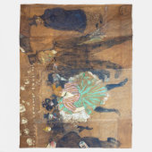 Henri de Toulouse-Lautrec - Dance at the Rouge Fleece Deken (Voorkant)