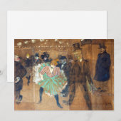 Henri de Toulouse-Lautrec - Dance at the Rouge Kaart (Voorkant / Achterkant)