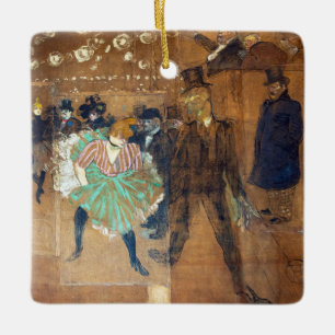Henri de Toulouse-Lautrec - Dance at the Rouge Keramisch Ornament