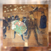 Henri de Toulouse-Lautrec - Dance at the Rouge Raamsticker (Vel 2)