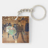 Henri de Toulouse-Lautrec - Dance at the Rouge Sleutelhanger (Achterkant)