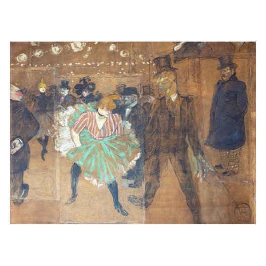 Henri de Toulouse-Lautrec - Dance at the Rouge Tafelkleed (Voorkant (Horizontaal))
