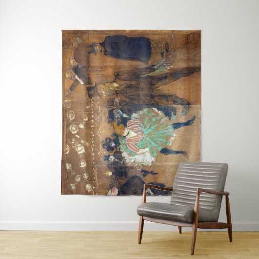 Henri de Toulouse-Lautrec - Dance at the Rouge Wandkleed (In situ)