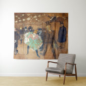 Henri de Toulouse-Lautrec - Dance at the Rouge Wandkleed (In Situ (horizontaal))