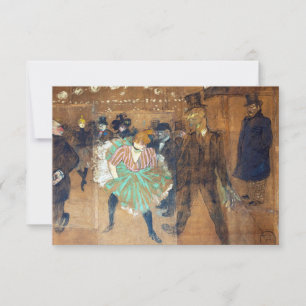 Henri de Toulouse-Lautrec - Dans aan de Rouge Bedankkaart