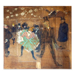 Henri de Toulouse-Lautrec - Dans aan de Rouge Foto Afdruk