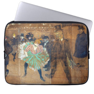 Henri de Toulouse-Lautrec - Dans aan de Rouge Laptop Sleeve